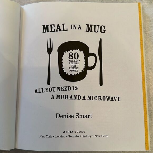 Cookbook Hardcover Microwave Meal in a Mug Denise Smart - Picture 4 of 11